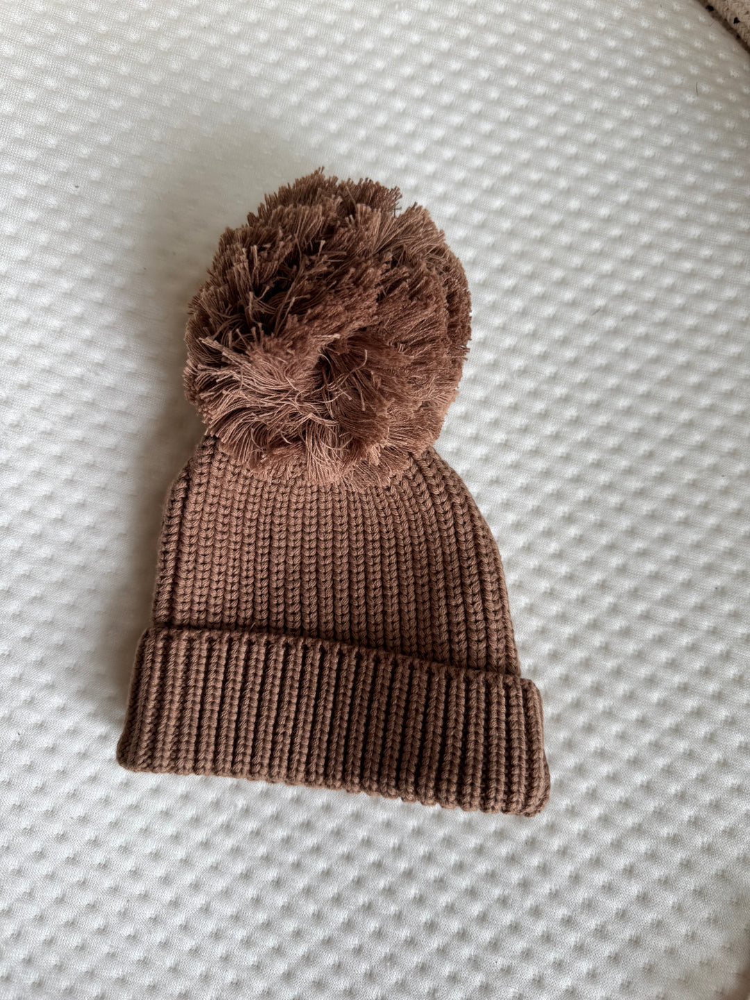 Cuff Knit Beanie in Cocoa