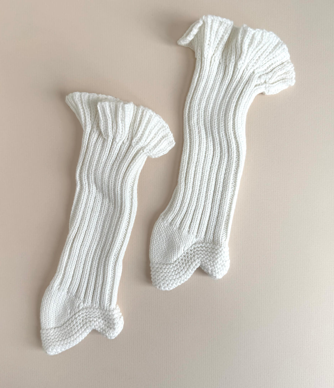 High Knit Ruffle Socks