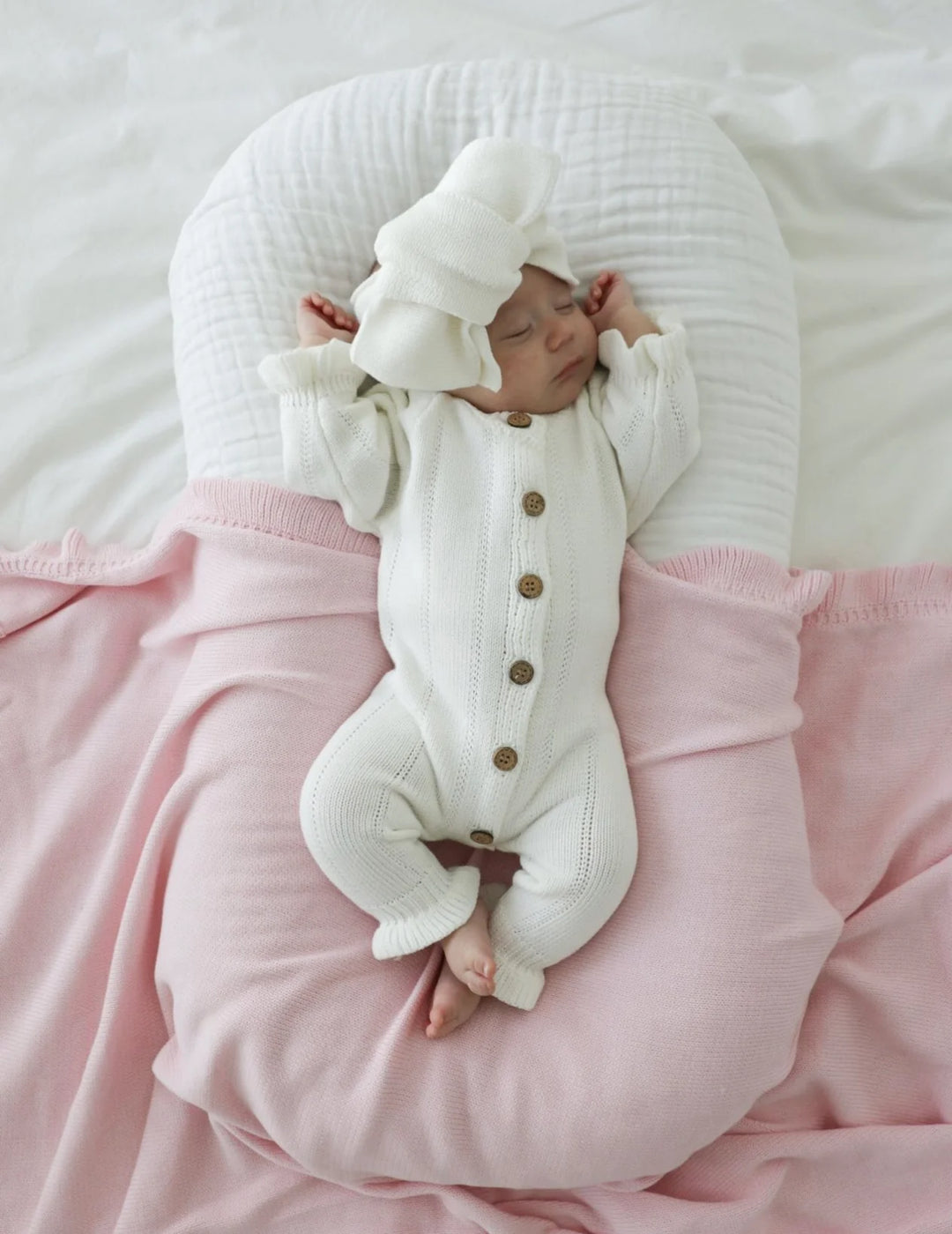 Feggari Ruffle Onesie in Warm White – Sweet June