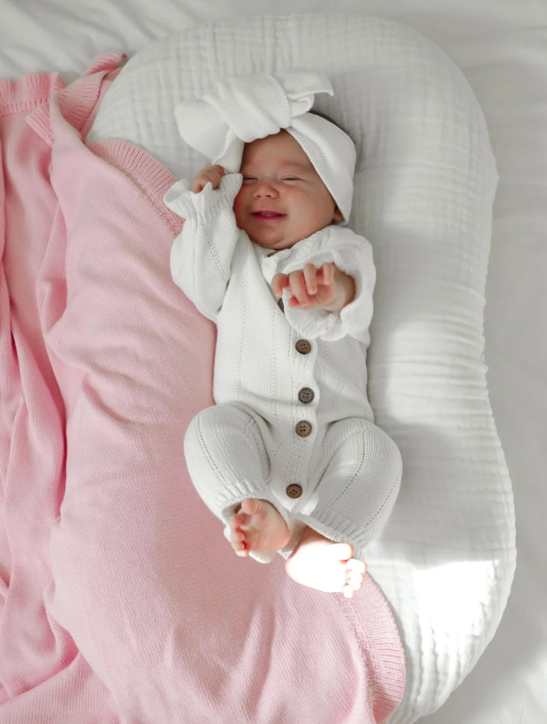 Feggari Ruffle Onesie in Warm White – Sweet June