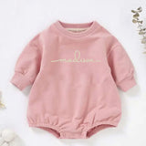 Personalizable Sweatshirt Bubble Romper