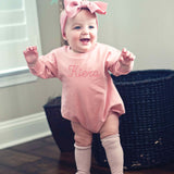 Personalizable Sweatshirt Bubble Romper