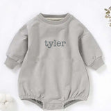 Personalizable Sweatshirt Bubble Romper