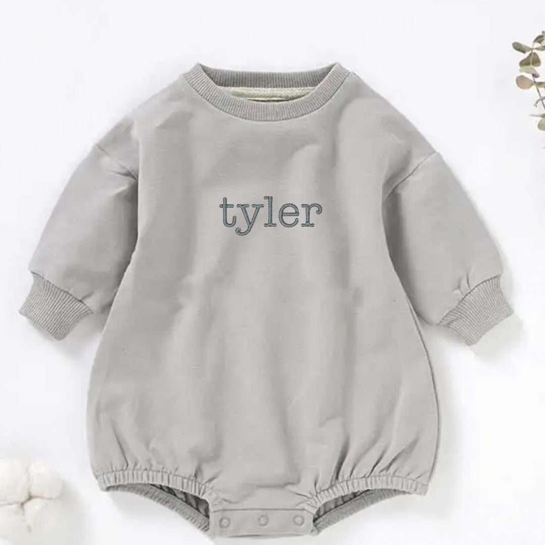 Personalizable Sweatshirt Bubble Romper