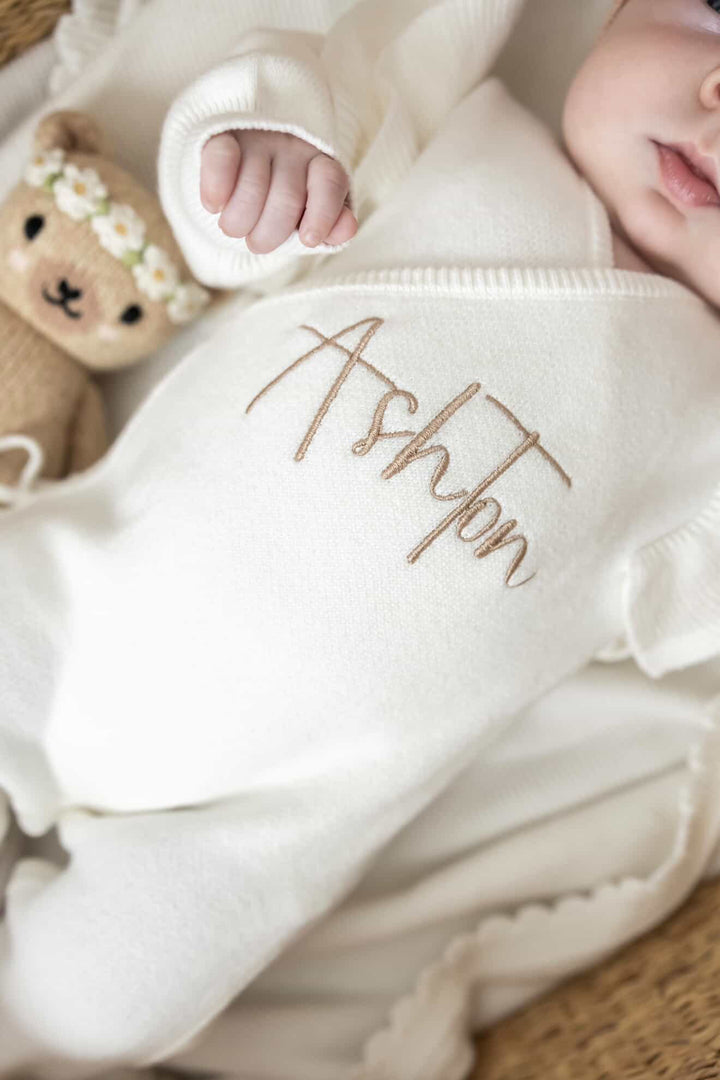 Long Wrap Ruffle Romper - Warm White