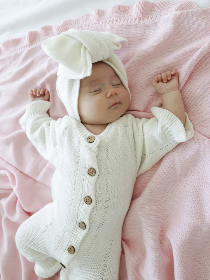 Feggari Ruffle Onesie in Warm White