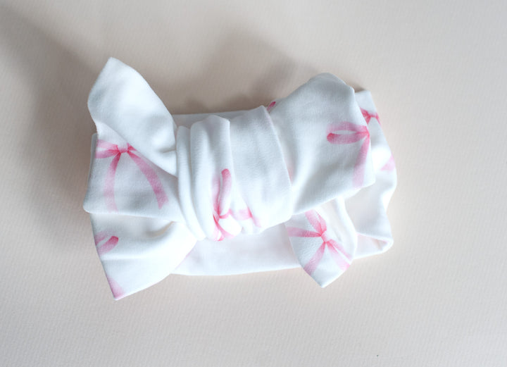 Oversize Bow Headband | Pink Bows