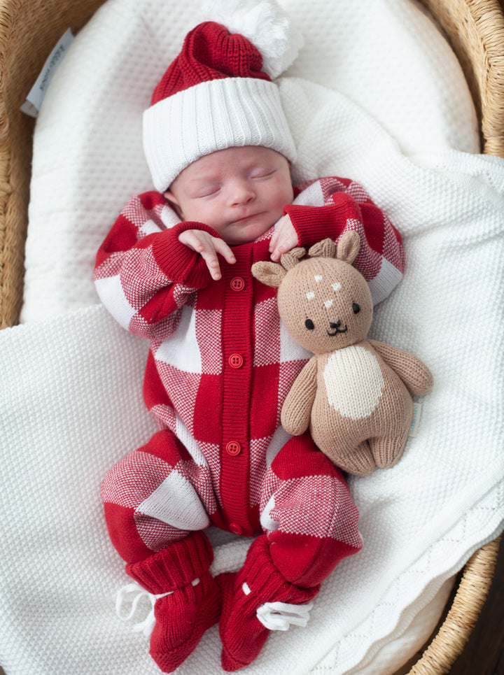 Knit Classic Jumpsuit - Christmas Plaid
