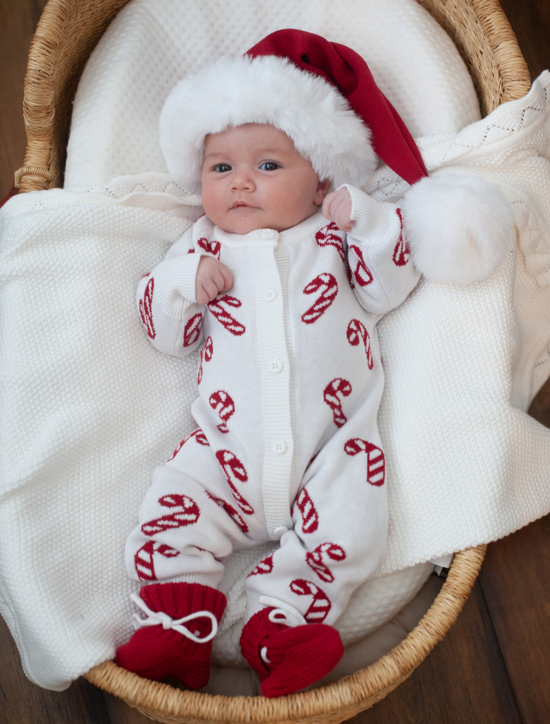 Knit Classic Jumpsuit - Candy Cane