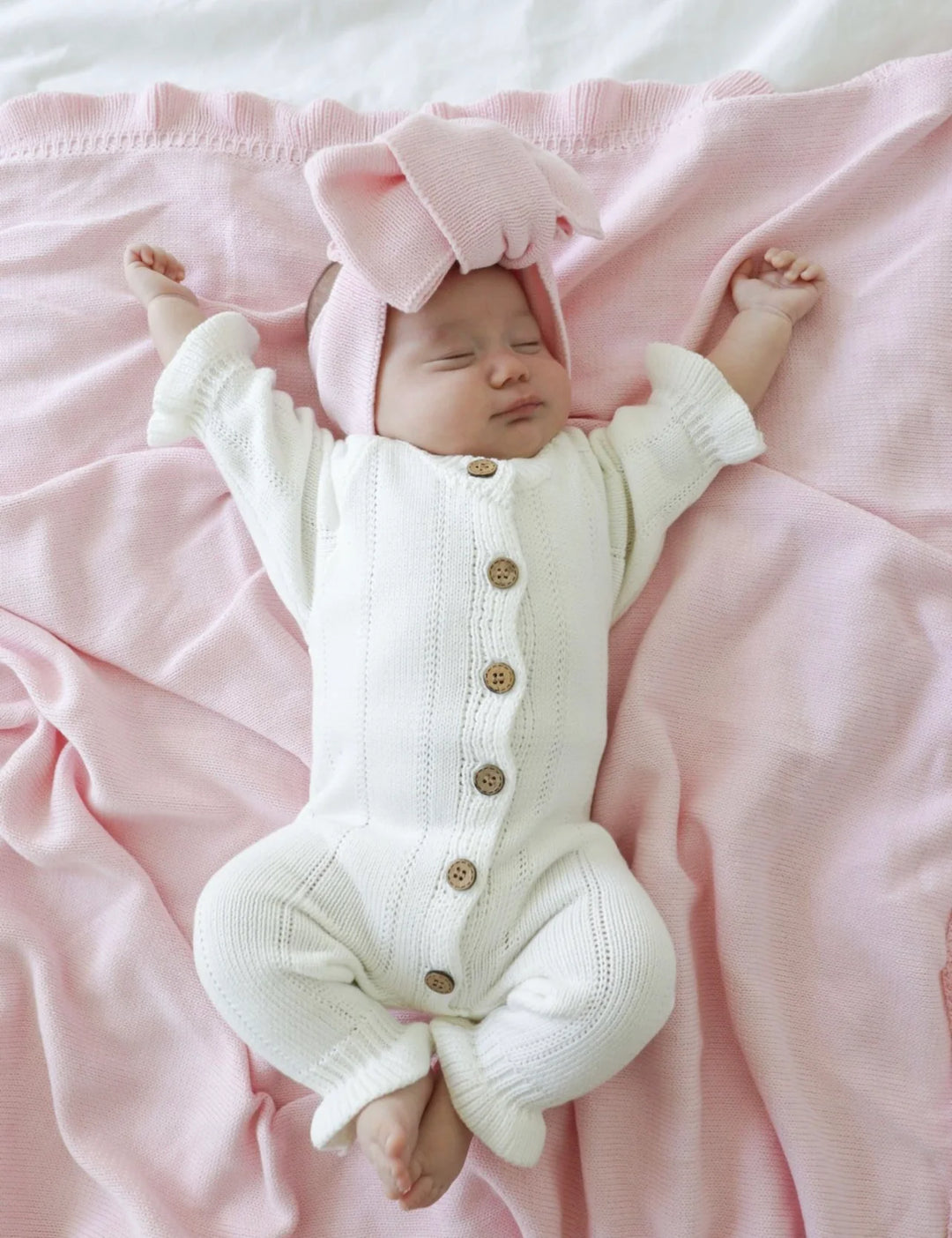 Feggari Ruffle Onesie in Warm White