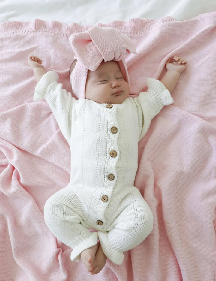Feggari Ruffle Onesie in Warm White
