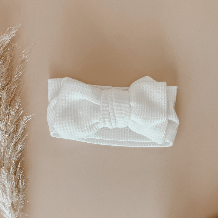 Waffle Knit Bow