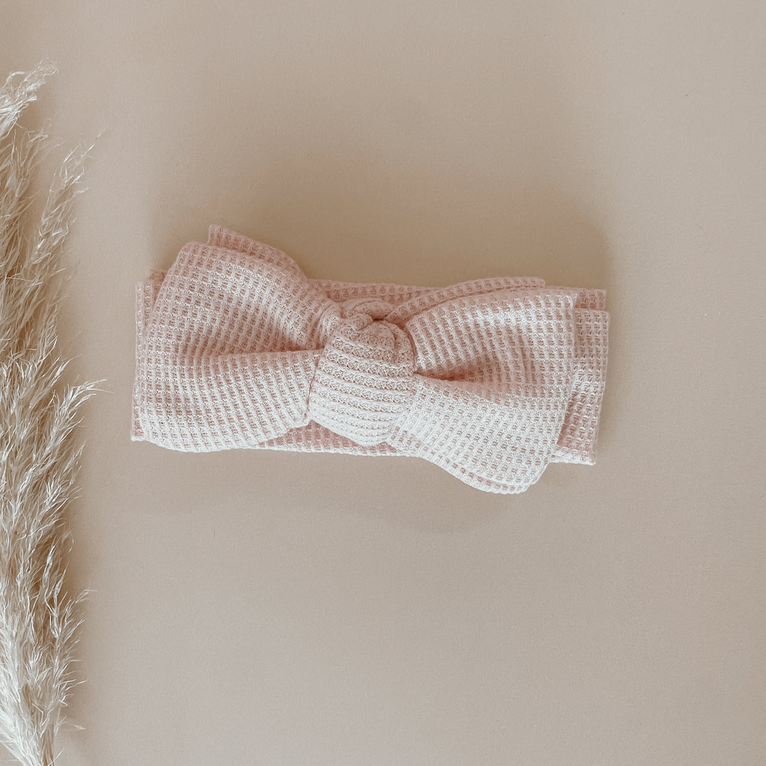 Waffle Knit Bow