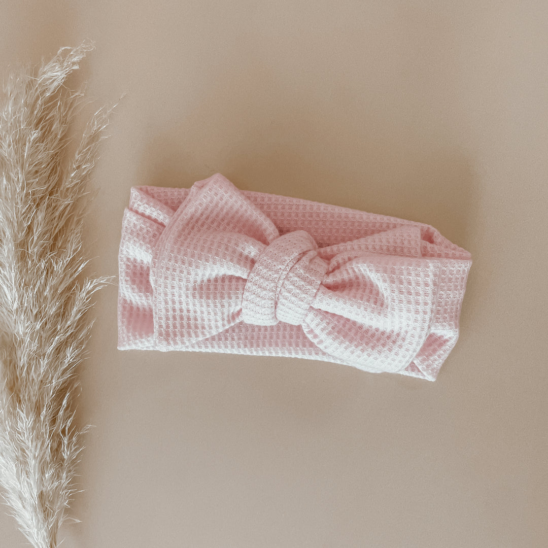 Waffle Knit Bow
