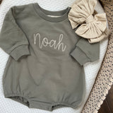 Personalizable Sweatshirt Bubble Romper