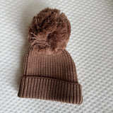 Cuff Knit Beanie in Cocoa