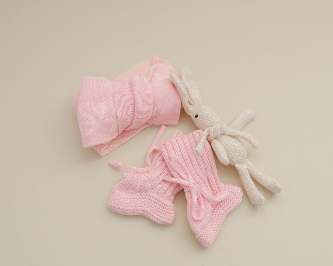 Knitwear Headband - Blush Bows