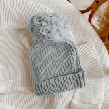 Mini Knit Beanie in Milk