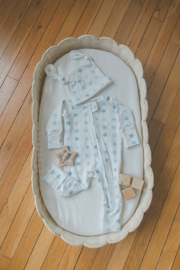 Full Zip Romper Pajamas  | STARS