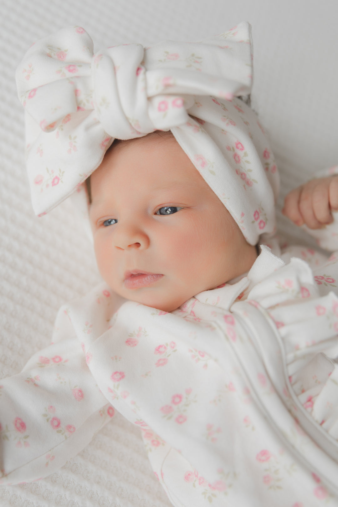 Oversize Pink Rosebud Bow