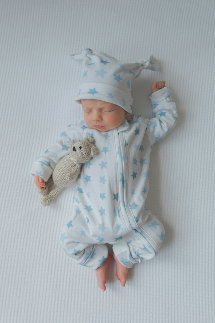Full Zip Romper Pajamas  | STARS