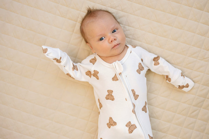 Full Zip Romper Pajamas Set | Teddy