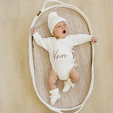 Knit Side Tie Romper - Milk