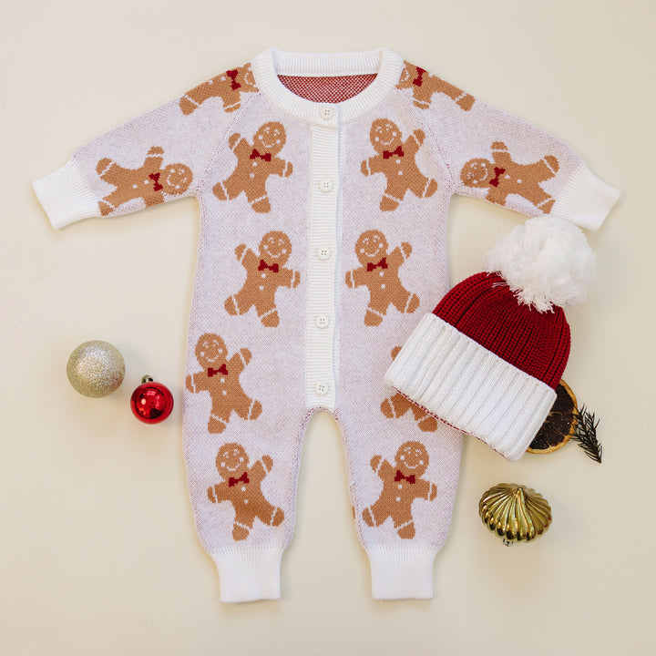 Knit Classic Jumpsuit - Gingerbread