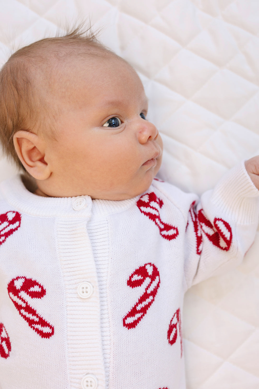 Knit Classic Jumpsuit - Candy Cane