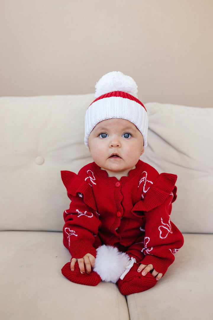 Knit Classic Jumpsuit - Christmas Bows