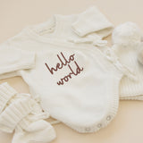 Knit Side Tie Romper - Milk