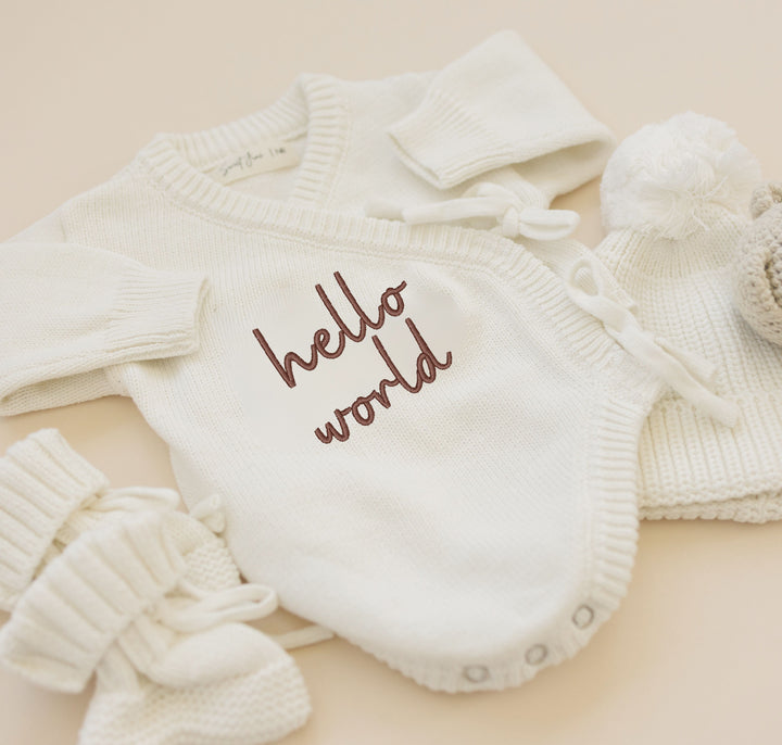 Knit Side Tie Romper - Milk