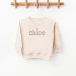 Children's Embroidered Sweatshirt, Kids Embroidered Sweatshirt, Embroidered Crewneck Sweatshirt, Personalized Toddler Shirt, Kids custom tee