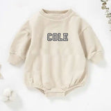 Personalizable Sweatshirt Bubble Romper