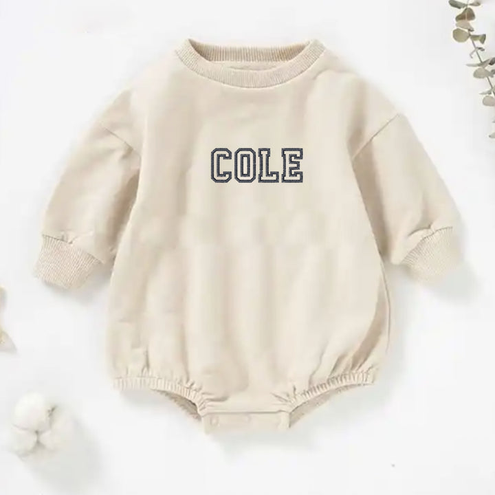 Personalizable Sweatshirt Bubble Romper