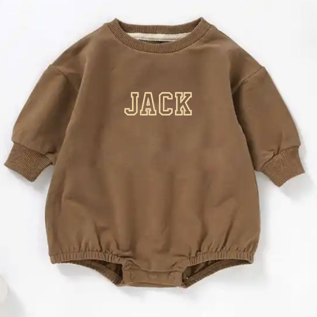 Personalizable Sweatshirt Bubble Romper