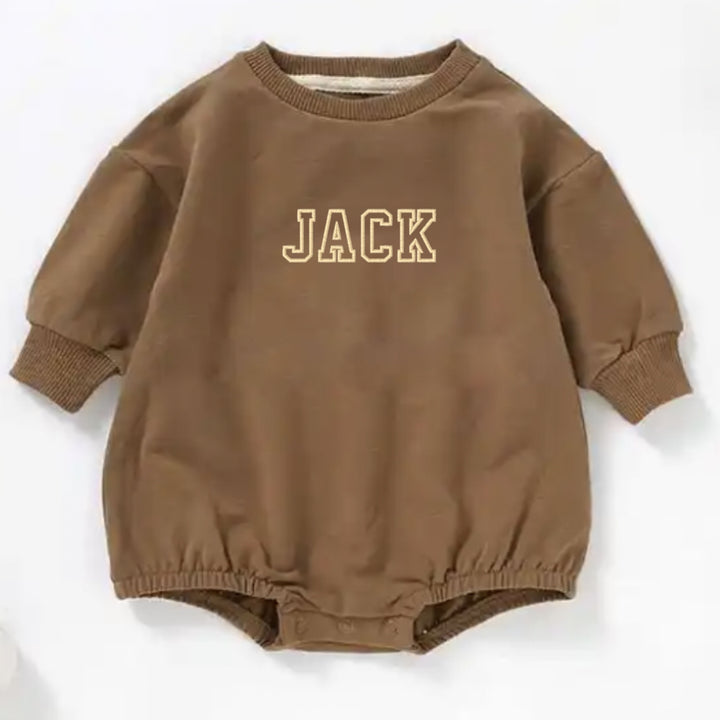 Personalizable Sweatshirt Bubble Romper